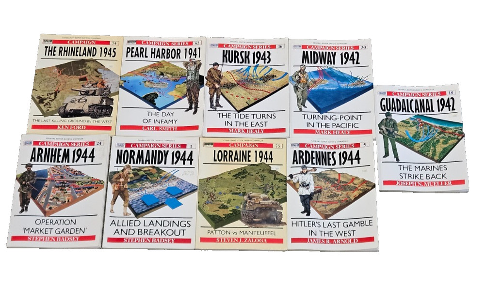 Osprey Military CAMPAIGN SERIES 9 Book Lot
