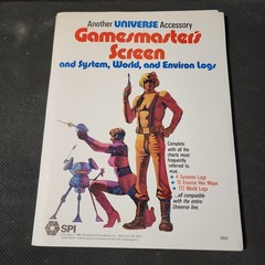 Universe SPI Games Masters Screen Game Book Logs 1981 Dragon Quest