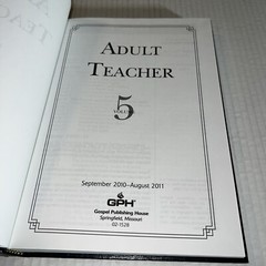 Gospel Publishing House – Bible Studies – Adult Teacher Vol 5: 2010-11