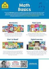 School Zone – Math Basics 5 Workbook – 64 Pages Ages 10 to 11 5th Grade Divis…