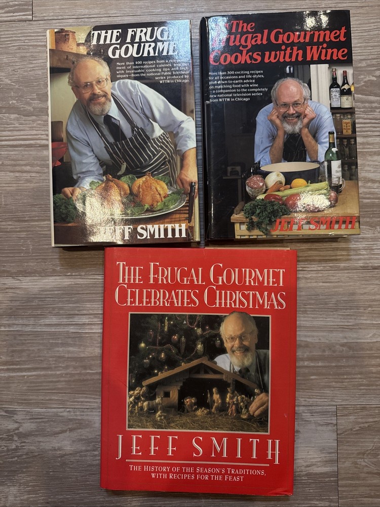 Lot of 3 The Frugal Gourmet by Jeff Smith Hardcover CookBooks All VG+