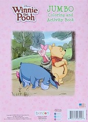 Disney Winnie The Pooh Jumbo Coloring & Activity Book Tear/Share Pages NEW!
