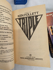 Ken Follet Novels Lot of 3 Triple The Pillars of The Earth & The Hammer of Eden