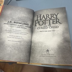 Harry Potter and the Cursed Child, Parts 1 & 2, Special Rehearsal Edition Sc…