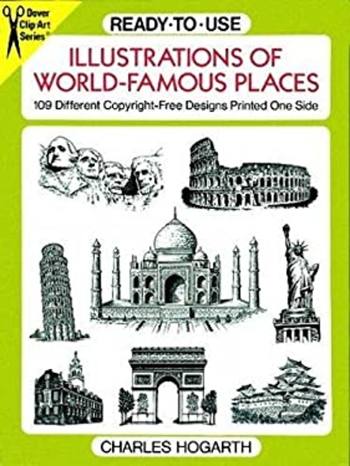 Ready-to-Use Illustrations of World-Famous Places : 109 Different