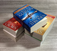 A Song of Ice And Fire Complete MM Paperback Book Set 1-5 Game of Thrones LOT