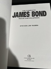 SIGNED The Complete James Bond Movie Encyclopedia by Steven Jay Rubin Trade PB
