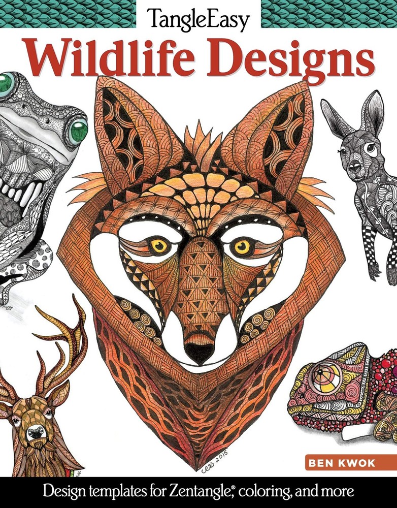 TangleEasy Wildlife Designs: Design Templates for Zentangle (R), Coloring, a…