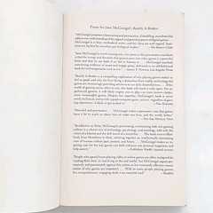 Reality Is Broken By Jane McGonigal FIRST EDITION THUS Paperback Book 2011