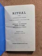 Vintage 1979 BPO Elks Ritual Book / Guide 76 pages – Fraternal Club
