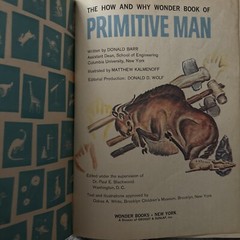 The How And Why Wonder Book of Primitive Man Donald Barr Vintage Paperback 1961