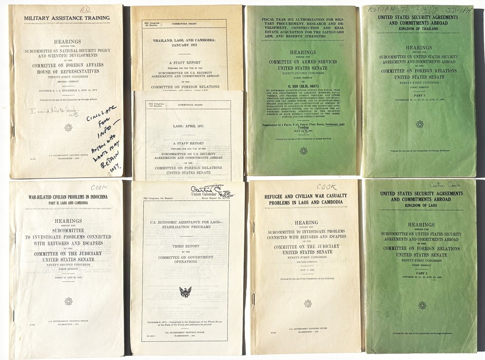 Congressional Subcommittee Hearings and Reports – Vietnam/Indochina