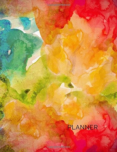PLANNER: 8.5″ X 11″ DAILY NO DATE UNDATED NON DATED DAILY By Watercolor Daily
