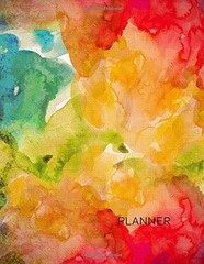 PLANNER: 8.5″ X 11″ DAILY NO DATE UNDATED NON DATED DAILY By Watercolor Daily