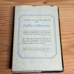 The House At Balnesmoor Hugh C Rae 1969 First American Edition HC W/DJ