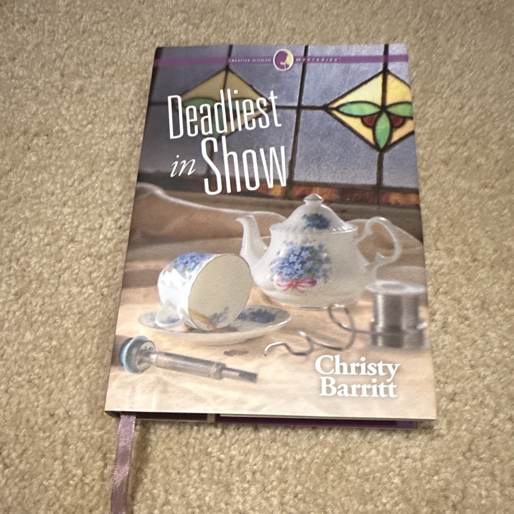 Annie’s Deadliest in Show Christy Barritt Hardcover Mystery Novel Creative Woman
