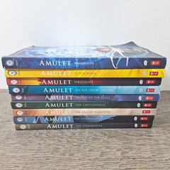 Lot 9 AMULET Books #1-9 Complete Series Set by Kazu Kibuishi Graphic Novels VGC