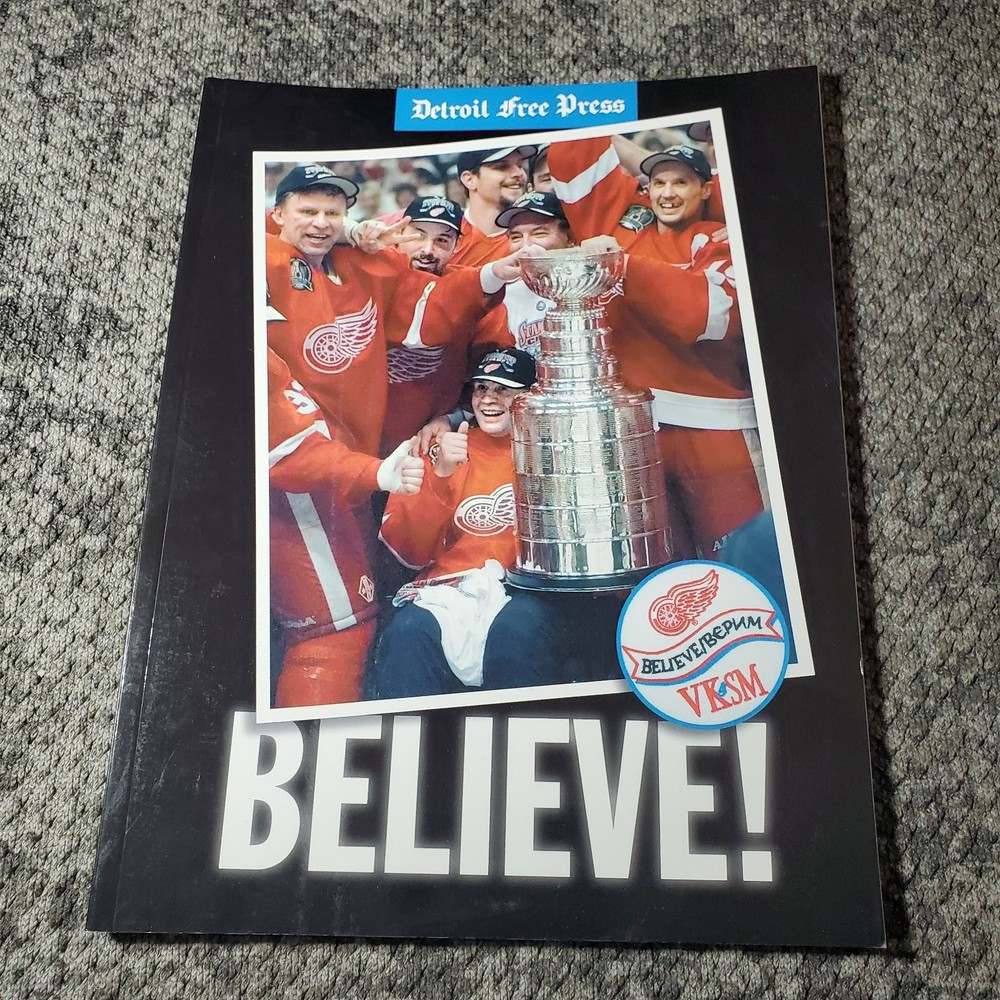 Believe! Mitch Albom 1998 Detroit Red Wings Stanley Cup Book Detroit Free Press