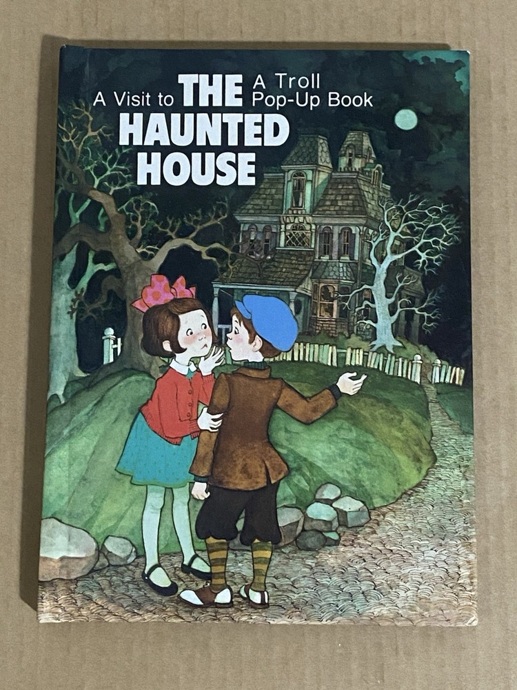 Vtg A Visit To The Haunted House Troll Pop-Up Book 1987 Hallmark Halloween