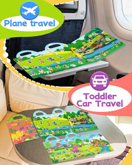 Reusable Sticker Book for Toddlers – Animals, Dinosaurs, Insects, Ages 3+