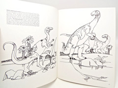 The Dinosaur Coloring Book by Anthony Rao (PB) & 2 Dinosaur Sticker Sets Vintage