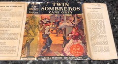 TWIN SOMBREROS By ZANE GREY 1ST ED.,1ST PRINT 1941, G+ ACTION WESTERN
