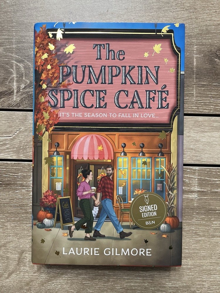 The Pumpkin Spice Café by Laurie Gilmore Signed Hardcover