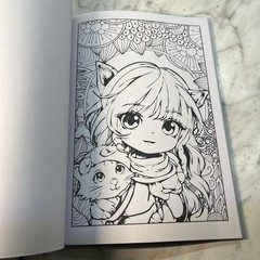 Anime Coloring Book „Advanced Coloring”, Bendon, anime coloring, girl & teens