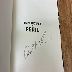 Superpower In Peril David H. McCormick Center Street Political Science SIGNED