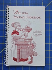 1998 Arcadia Holiday Cookbook Wisconsin 88 Pages Spiral Community Recipes