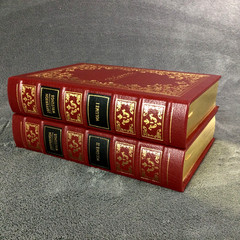 Thomas Jefferson Writings EASTON PRESS I & II Volumes 1 & 2 Red Leather Bound HC