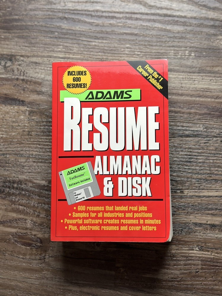 Adams Resume Almanac and Disk by Adams Media Corporation Staff (Copyright 1996)