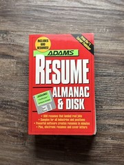 Adams Resume Almanac and Disk by Adams Media Corporation Staff (Copyright 1996)