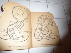 Cork Coloring Book,The Little People,1953(VINTAGE Softcover/Unused)