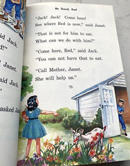 2 Vtg Books Storybook Treasury Dick & Jane Jack & Janet Hardcover 50s Read Funny