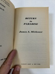 Return to Paradise – James A. Michener (Paperback, 1984)