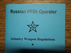 Russian Handbook 1955 PPSH 41 or PPSH 43 7.62×25 English Version 76 Pages  NEW