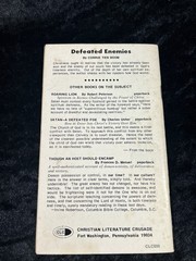 Defeated Enemies – Corrie Ten Boom – 1973 p/b 9th printing pamphlet 30 pages
