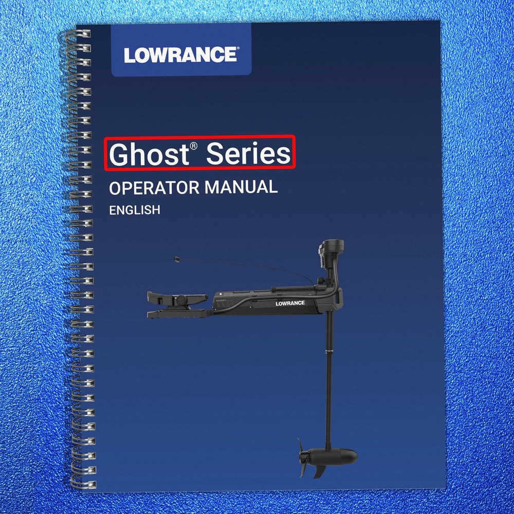 LOWRANCE Ghost Trolling Motor User Manual Instructions, BINDING & FRONT & BACK
