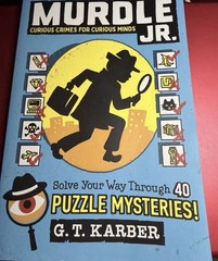 Murdle Jr. by G. T. Karber Paperback Puzzle Mysteries Activity Book Ages 9-12