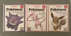 Pokemon Time Magazine Collectible Covers Lot of 3 Gengar, Mew and Eevee