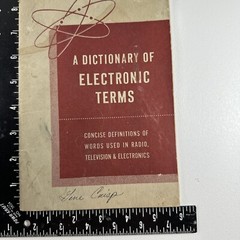 Vtg 1953 Dictionary Of Electronic Terms Published By Allied Radio Shack Read