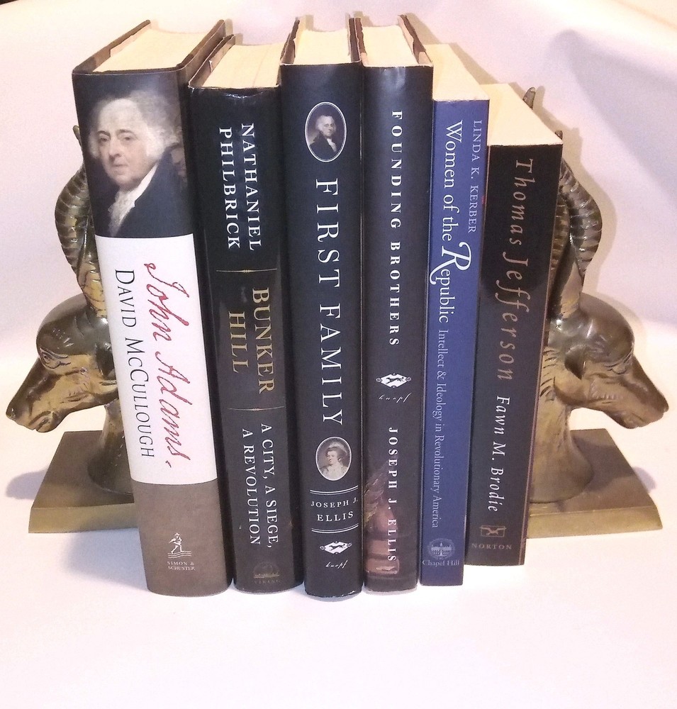 Book Mixed Lot of 6 Founding Fathers America Thomas Jefferson John Adams Bunker