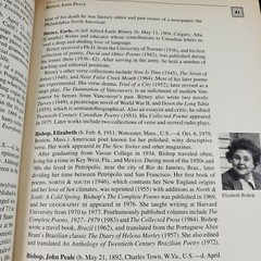 Webster’s Dictionary of American Authors HB 528 pages 2500+ entries