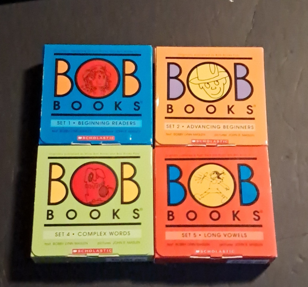 Scholastic Bob Books Box Set Lot Sets 1, 2, 4 & 5 Early Readers Ages 4-8