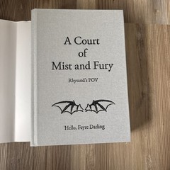 A Court Of Mist And Fury ACOMAF Rhysand’s POV By Illyriantremors HARDBACK Print