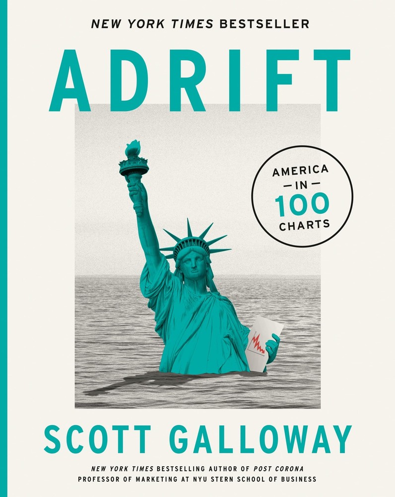 Adrift: America in 100 Charts – Galloway, Scott – Good – See condition notes