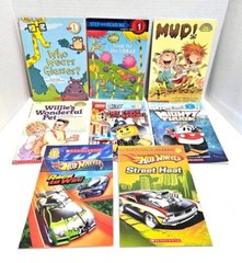 Lot of 26 RL 1 Readers for Boys Hot Wheels Dinosaurs Cars Lego Rockets