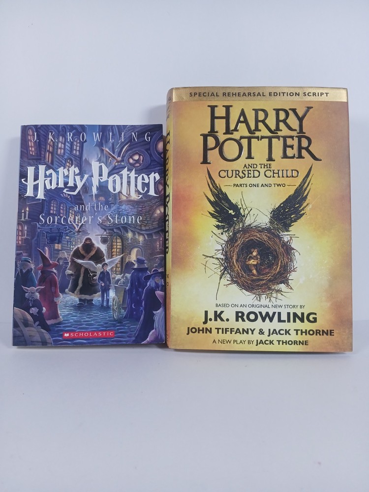 ​Harry Potter 2 Books Lot J K Rowling Sorcerers Stone & Cursed Child Special Ed