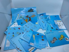 9.5 lbs of Various Playmobil Instruction Manuals & Sticker Sheets Old 1996-2015